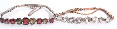 Lot 241 - Mixed Lot: an articulated multi-coloured stone...