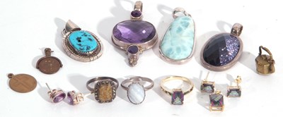 Lot 268 - Mixed Lot: four 92 framed modern pendants,...