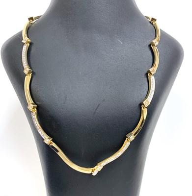 Lot 317 - Cased Swarovski crystal set articulated necklace