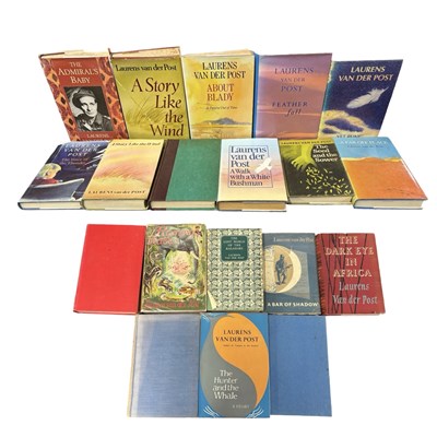Lot 747 - ONE BOX: LAURENS VAN DER POST, mostly firsts