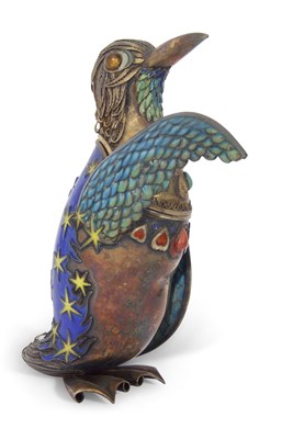 Lot 276 - 20th century Continental gilt white metal and...
