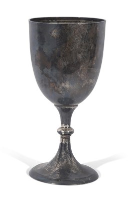 Lot 288 - Large plain trophy cup of goblet form with...