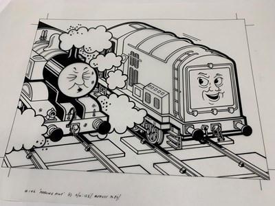 Lot 53 - Eight original ink on cell illustrations for...