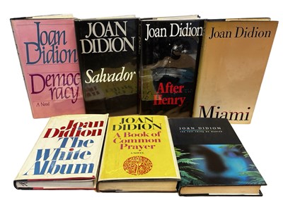 Lot 345A - JOAN DIDION FIRSTS: 7 Titles: DEMOCRACY, New...