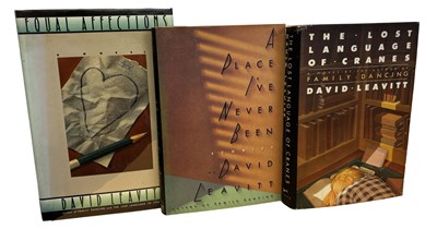 Lot 317 - DAVID LEAVITT: 3 Titles: THE LOST LANGUAGE OF...