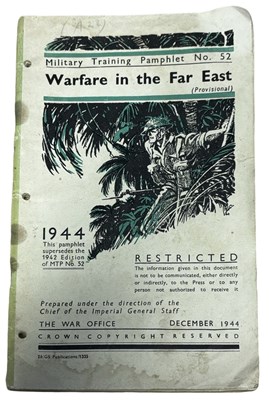 Lot 919 - MILITARY PAMPHLET: WARFARE IN THE FAR EAST...