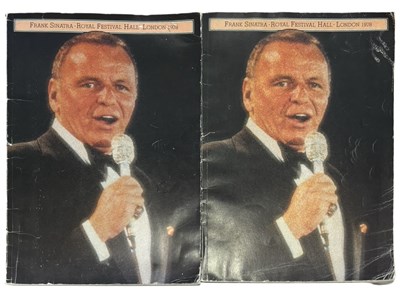 Lot 106 - A pair of Frank Sinatra tour programmes for...