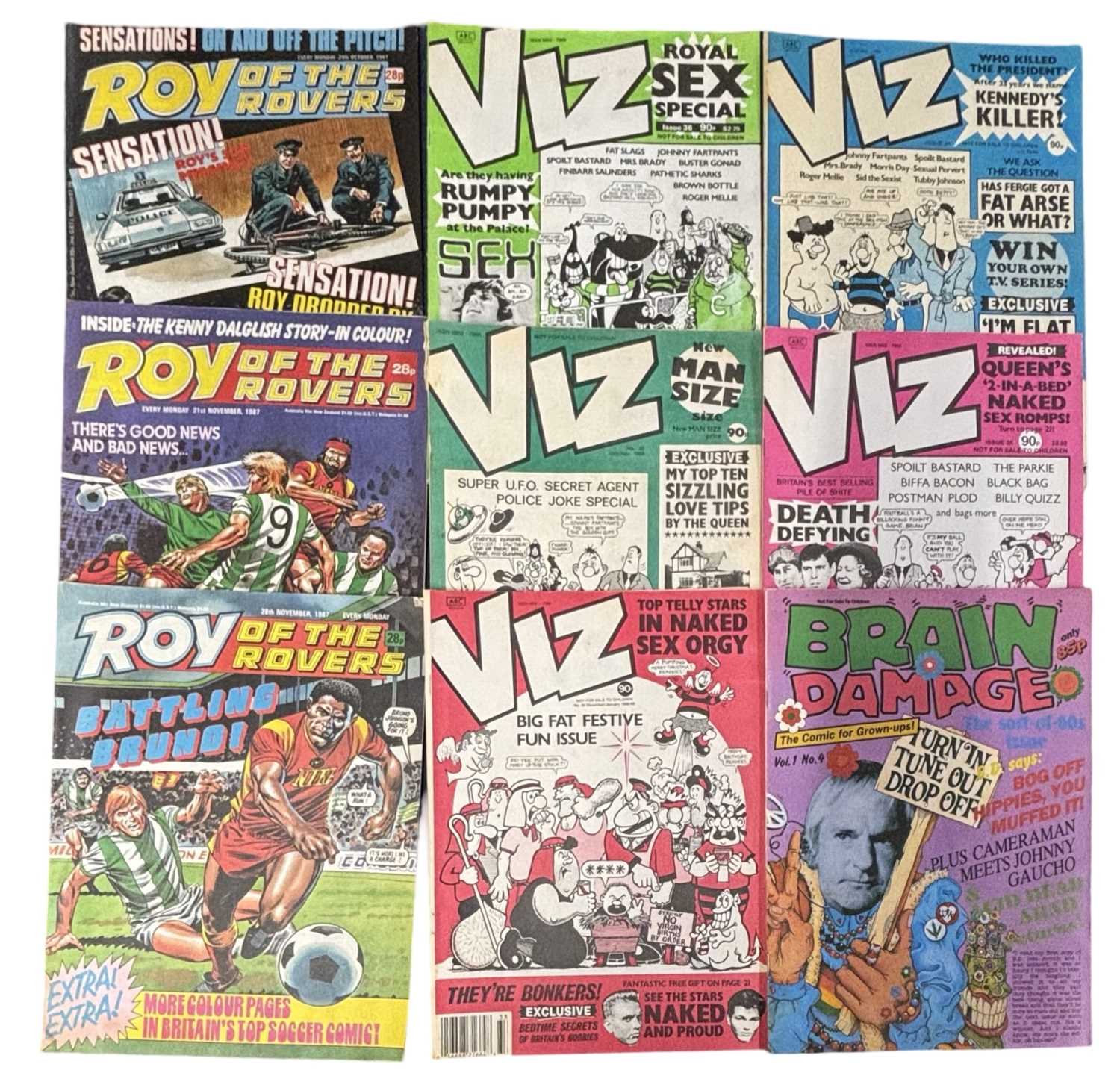 Lot 5 - A collection of various vintage lad's mag...
