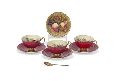Lot 26 - 3 Aynsley Cups and Saucers by Bailey all...