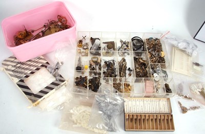 Lot 258 - Mixed Lot: Various watch and clock parts, also...