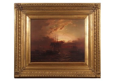 Lot 362 - Max Sinclair (fl.1800-1900), Shipping scene by...