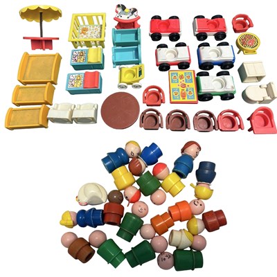 Lot 315 - A collection of vintage Fisher Price figures...