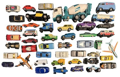 Lot 108 - A collection of various die-cast cars, to...