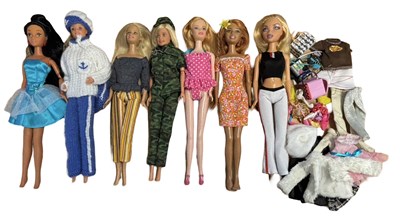 Lot 204 - A collection of 1990s Barbies plus a Disney...