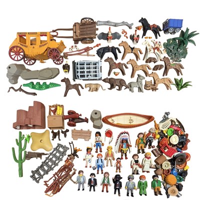 Lot 318 - A collection of 1970s+ Playmobil, to include...