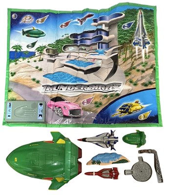 Lot 311 - A vintage Thunderbirds playmat and various ships.