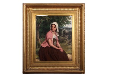 Lot 402 - William Oliver (1804-1853), Portrait of a...