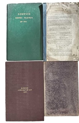 Lot 130 - BOUND PARLIAMENTARY ACTS PERTAINING TO NORFOLK:...