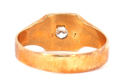 Lot 15 - A single stone diamond ring, set with an old...