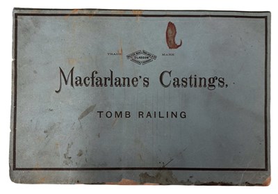 Lot 644 - TRADE CATALOGUE: MACFARLANE'S CASTINGS, TOMB...