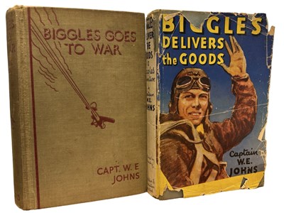 Lot 256 - CAPT. W E JOHNS: 2 Titles: BIGGLES GOES TO WAR,...
