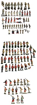 Lot 115 - A collection of various die-case soldiers and...