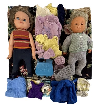 Lot 211 - A vintage Tippie Tumbles doll. together with a...