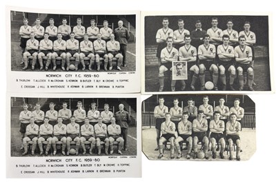 Lot 159 - 4 vintage Norwich City FC photographs, 2...