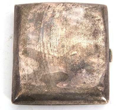 Lot 106 - A hallmarked silver cigarette case of plain...