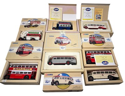 Lot 51 - A collection of boxed Corgi Classics buses