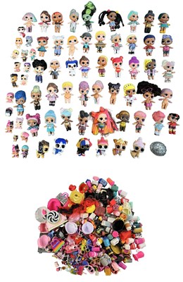 Lot 209 - A large collection of LOL dolls and accessories