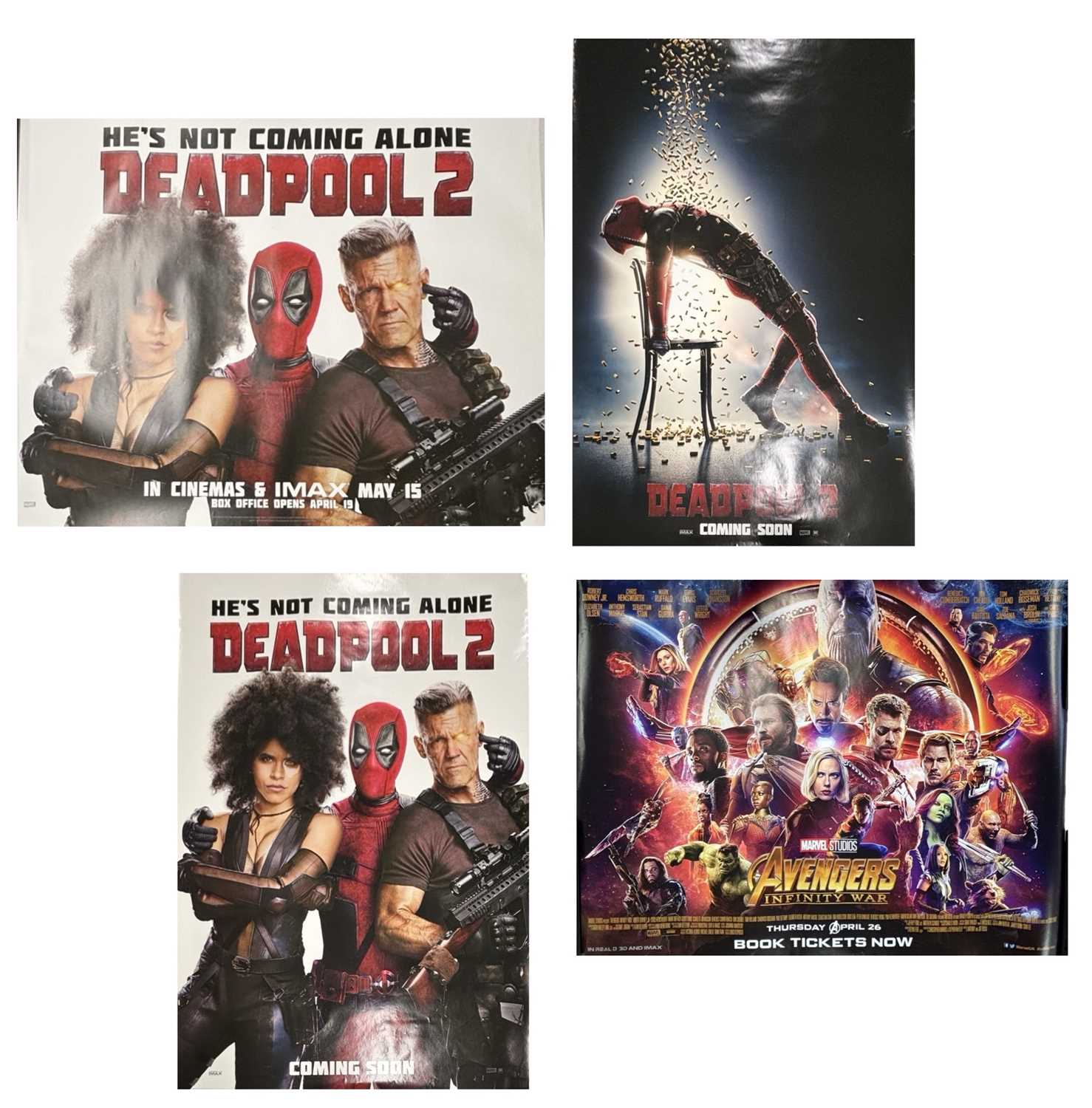 Lot 89 - Four British advertising posters for Marvel,...