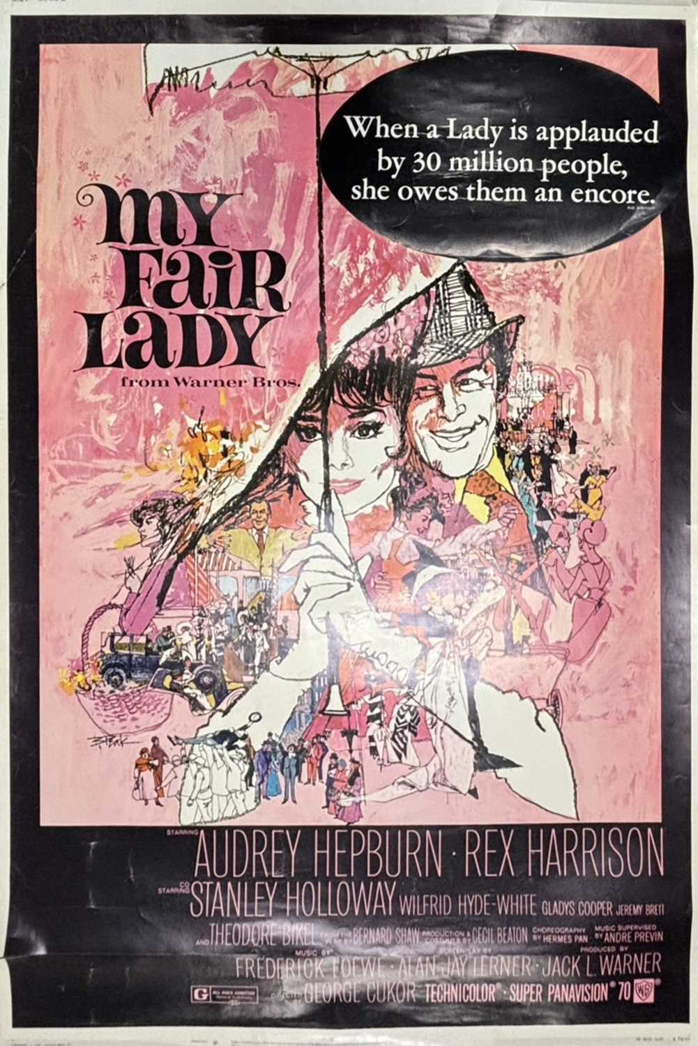 Lot 80 - A large vintage poster for My Fair Lady,...