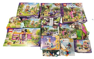 Lot 163 - A collection of various Lego Friends sets in...