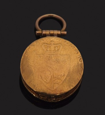 Lot 317 - A custom made two Spade Guinea pill box, each...