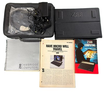 Lot 335 - A Cambridge Z88 computer with manuals, power...