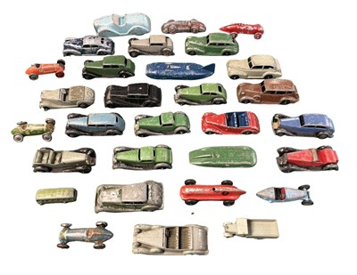 Lot 97 - A collection of playworn die-cast cars, mostly...