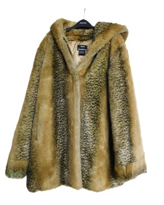 Lot 12 - A lady's faux fur jacket by Denis Basso, with...