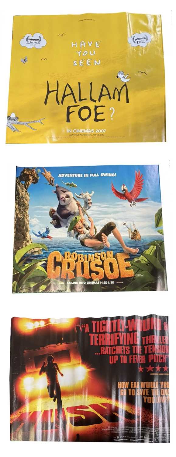 Lot 86 - Three British quad film posters for Robinson...