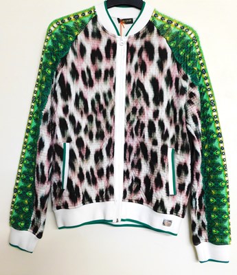 Lot 59 - A Roberto Cavalli 'Gym' jacket, the patterned...
