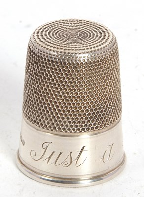 Lot 112 - An Edwardian silver thimble shot glass or...