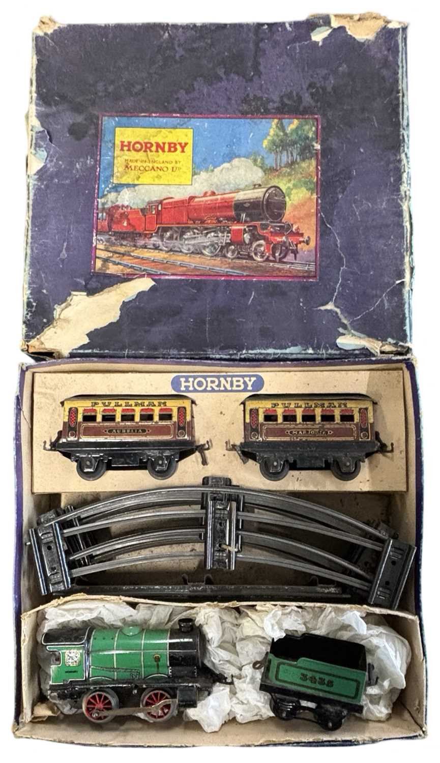Lot 14 - A boxed Hornby 0 gauge M1 Passenger set...