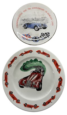 Lot 180 - MORGAN MOTOR COMPANY Hand painted plate...
