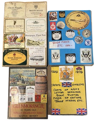 Lot 864 - Four 20th century scrapbooks, pertaining to:...