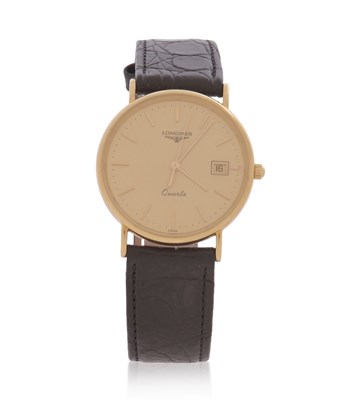 Lot 258 - A high grade yellow metal gents Longines...