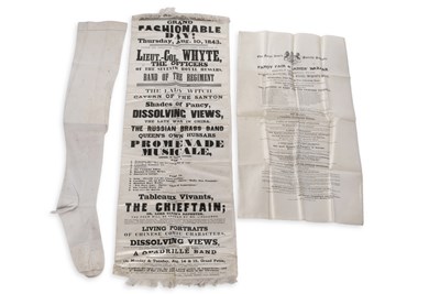 Lot 100 - An advertising poster on silk for a "Grand...
