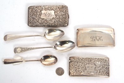 Lot 167 - Mixed Lot: Three early 20th Century silver...