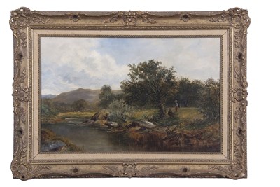 Lot 463 - David Bates (1840-1921), On the Llugwy -...