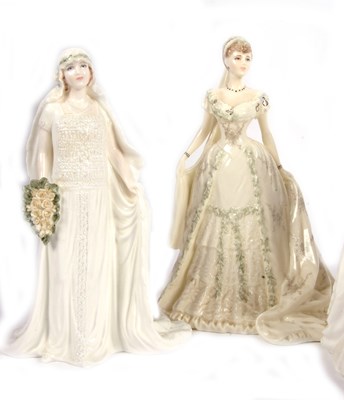 Lot 33 - Group of six Coalport figures for Compton &...