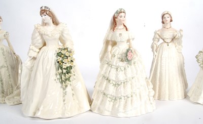 Lot 33 - Group of six Coalport figures for Compton &...